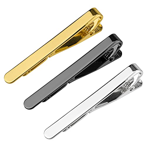 3 st. Tie Pins Tie Pins voor mannen Tie Pins voor mannen Set Classic Tie Pins voor mannen Klassieke Tie Pins voor mannen Dagelijks leven Bruiloft Business Father's Day Gifts, Non-Precious Metal, none_stone