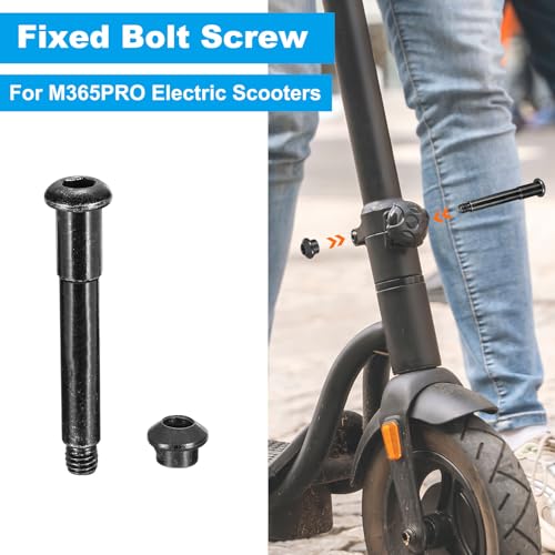 Fixed Bolt Screw, Collapsible Shaft Lock Screw Folding Place Fixed Bolt Replacement Parts Compatibel voor M365PRO Elektrische scooters, zwart 4