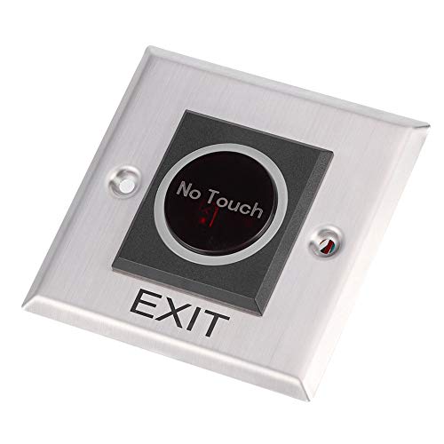 Contactloze Infrarood Sensorschakelaar, Touch Deur Infrarood Sensor Exit Button Switch voor Access Control Systems Gates & Garage Openers, DC12V