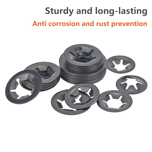 20 st. Starlock sluitringen, 4mm binnendiameter, 12mm buitendiameter, sluitringen, klemschijfring 3