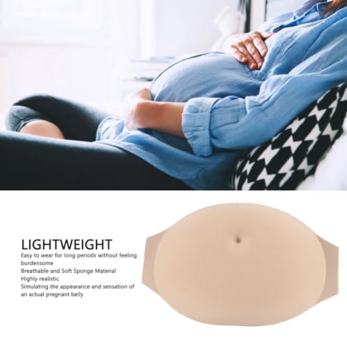 Valse zwangerschap Belly lichtgewicht schuim Fake Tummy, zacht en comfortabel Life Like Lump met extensies voor rol spelen, ademende sponge materiaal, realistische verschijning en 3