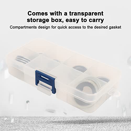 30Stuks Airconditioning Afdichting Ringen Seal Kit AC Compressor Seal Kit met Transparante Opbergdoos, Universele Draagbare Lichtgewicht Auto 4