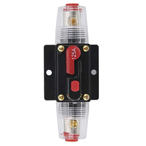 Zekeringhouder 125A Stroomonderbreker Abs koper 12 24V 125A stereostroomschakelaar zelfverzekerde zekering inline houder voor auto boot