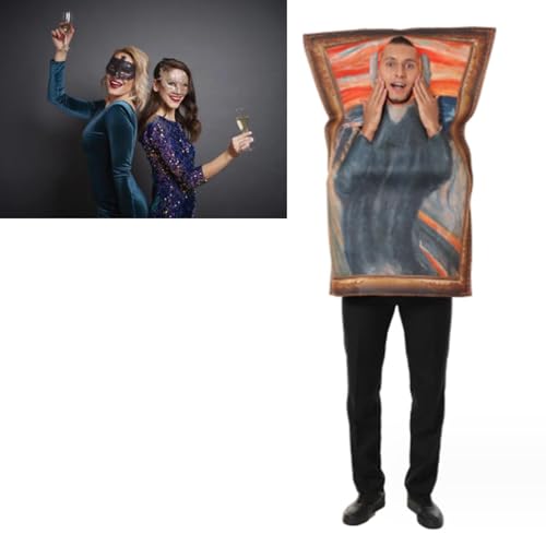 Murals Cosplay Scream Outfit Grappig Art Kostuum Prop Scream Mural Cosplay Cosplay Art Kostuum voor Party 3