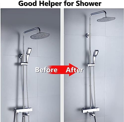 8" Ronde douchekop uitbreiding arm roestvrij staal douche uitbreiding Buis, G1/2 Threaded Chrome Plated Hand Douche Extender Badkamer Accessoires voor badkamer 4