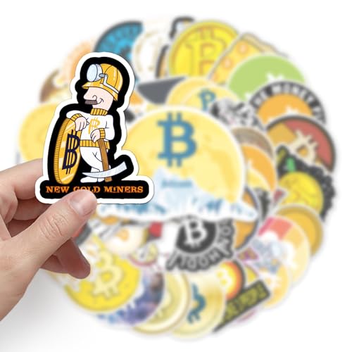 Bitcoins Sticker Set Stickers Kids Tieners 50 stuks Dieren Waterdichte Vinyl Stickers Laptop Skateboard Koffer Helm Auto Fiets mobiele telefoon Motorrijwiel Bike Scrapbook 3
