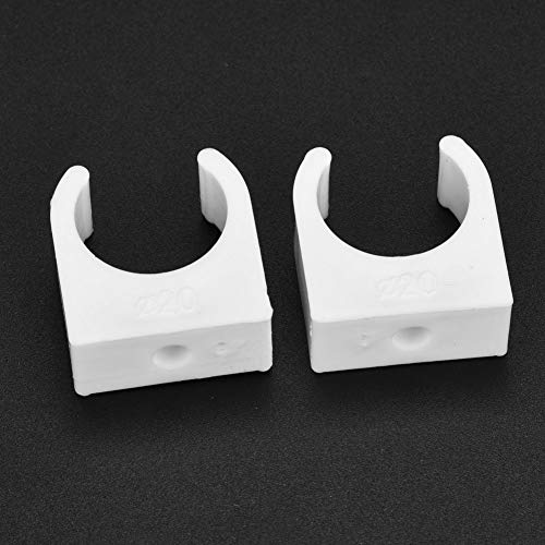 Plasric Tube Clamp, 20st 16/20/25/32mm PPR U Vorm buis bevestigingshouder met schroeven (16mm), buisklemmen (20mm+ schroef 20st) 3