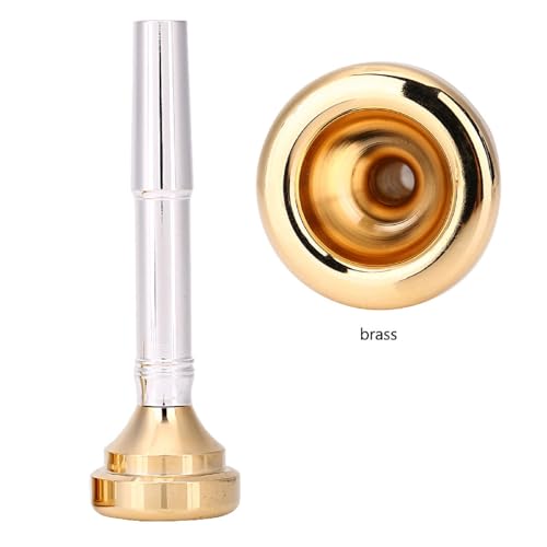 Trompet Mondstuk Set Messing Trompet Mondstuk met Opbergdoos Muziekinstrument Accessoire voor 1/2c 3c 5c 7c Muziek Lover Beginner 3