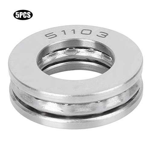 5 stuwkracht kogellagers, 51103 vlak, axiale kogellagers, precisie laag geluidsniveau industriële hardware onderdelen voor het onderhoud van lading machine