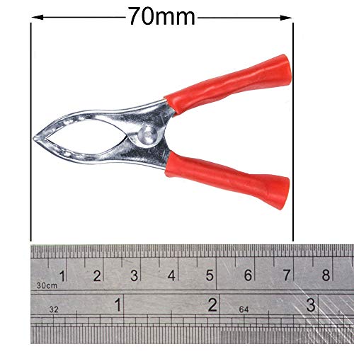 Hoge sterkte Crocodile Clips, Geïsoleerde Crocodile Clips, Elektrische Test Circuit, Grote Tang, 2 stuks rood + zwart 3