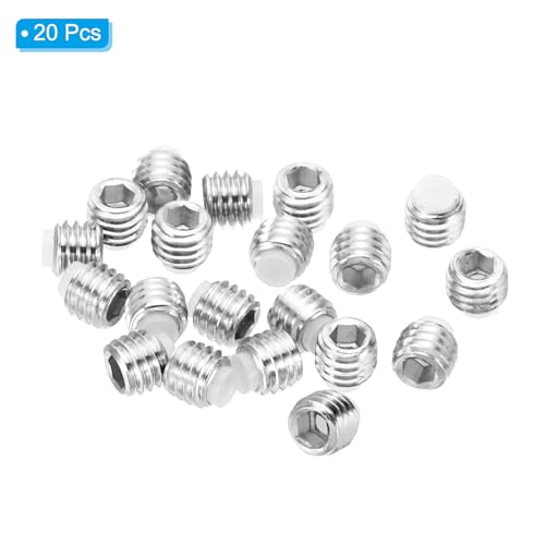 M5x4mm nylon puntpootschroef 20st metrische zeshoekige socket kop kogelkop antislip set schroeven interne zeshoek aandrijving hardware 304 roestvrij staal 3