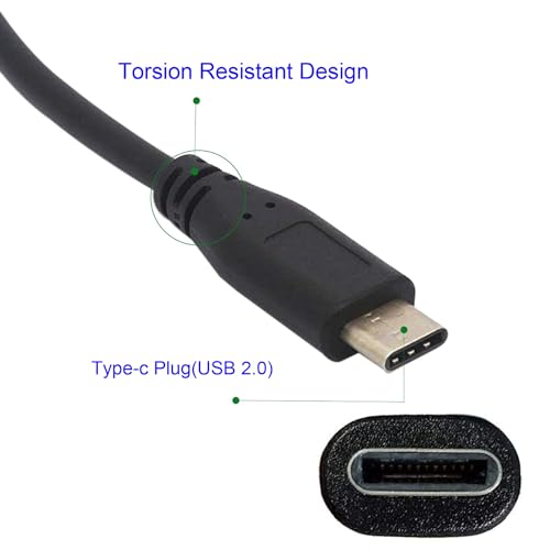 2 stuks terminal stekkers USB C, USB C mannelijke kabel, USB C stekker naar 5 pin terminal blok kabel USB C soldeervrije schroef terminals voor het laden en overbrengen van gegevens 4