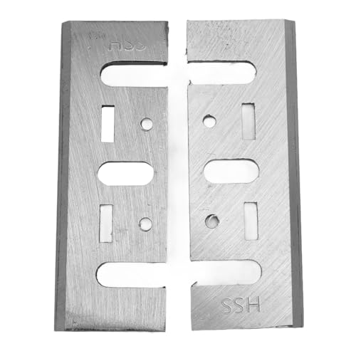 2Pcs Planer Blades HSS 82mm Elektrische Planer Messen, Hoge kwaliteit stalen Blades met hoge snelheid Resparenable voor hardhout, Softwood, Plywood
