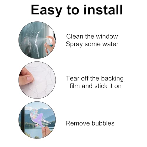 4 Sheets/64pcs Stickers om te voorkomen dat vogelcrash op Windows, Static Adhesion Anti-Collision Stickers om vogelaanvaring te voorkomen voor thuis balkon kantoor en glazen deuren 5