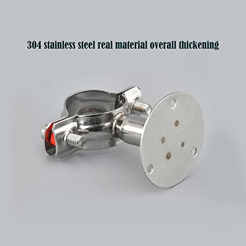 Zee 2 st. Wall Mount Ceiling Mount Pipe Bracket, (Φ30-34mm) Verstelbare Roestvrij stalen Bracket Clip, ideaal voor buis, buis of poolfixing 3