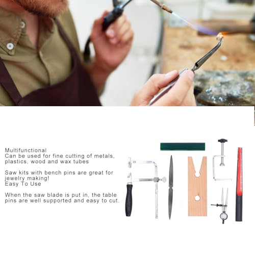 Wax Ring maken Casting Tool Set, sieraden zagen met werkbank Pins, sieraden maken van voorraden voor Ring Carving, Wax Carving Tool Kit met Saw Frame voor het knutselen, Ring Wax 5