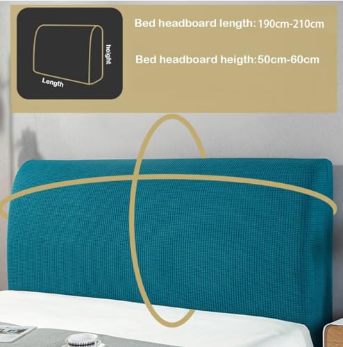 Headboard Cover voor Bed Stretch Headboard Cover Stretch Headboard Cover Stretch Headboard Cover voor gevoerde Headboard Cover 200-220cm Donkergrijs