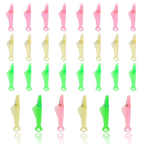 30 st Vis Mond Naaimachine Naald Threader, Eenvoudige Zelf draad Naald Threaders Kit Automatische Naainaald draadslijper Snelle handnaaimachine Naald draadslijper gereedschap, drie kleuren