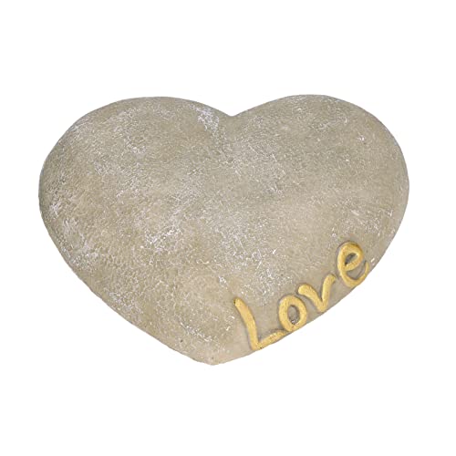 Pet Memorial, Heart Shaped Garden Memorial Stone Tombstone Resin Hondenkat grafsteen voor gazon backyard(Rock Color)
