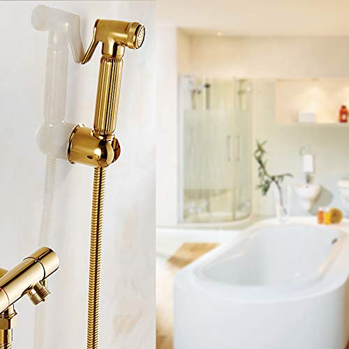Hand Held Bidet Sprayer Roestvrij Sprayer Solid Brass Wall Mounted Douchekop Toilet Bidet Douchekop 3