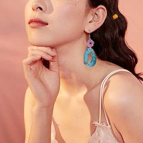 Harsvorm Kit hangers Silicone mallen Epoxy Hars met oorbellen haken Jump Rings Schroef Eye Pin Peg Bails voor oorbellen sieraden maken 5