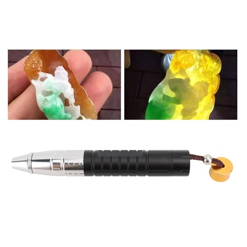LED 365Nm zaklamp, Jade edelsteen identificatielamp, ultraviolet sieraden diamantdetector, 3-in-1 licht met batterij voor bedrijven, academisch onderzoek, miniaturen verzamelen