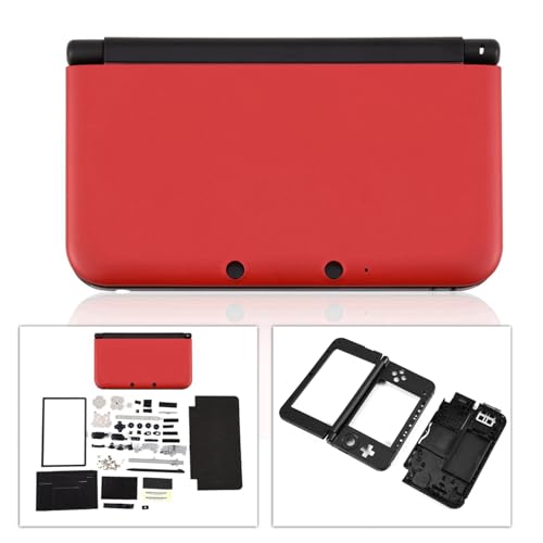 Replecation Case, Plastic Easy Installeer Professionele Complete Case Stevige Compact voor Nintendo 3DS XL (Red) Elektronische Games en randapparatuur 3