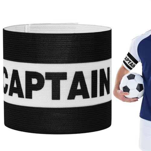 Classic Captain's Armband,Football Captain's Armband,Training Unisex-Jeugd Captain Armbanden, voor Volwassenen en Jeugd Elastische Sport Armband, Beschikbaar voor voetbaltraining
