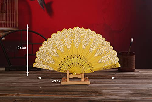 Hand ventilator, stof ventilator, vintage vouw ventilator, Chinese stof, ventilator, vouw ventilator voor koeling in de zomer, bruiloft, geschenk, Moederdag, feest, kostuum, Halloween, carnaval, dansen, hand ventilator