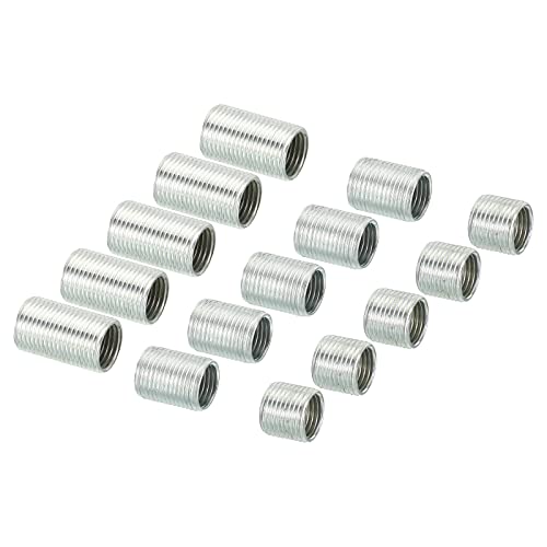 M12 naar M10 Threaded Adapter Reducer Sleeve Nut, 1 Set 10/15/20mm Schroefconversie Nut Threaded Tube Koppelingsslang Connector