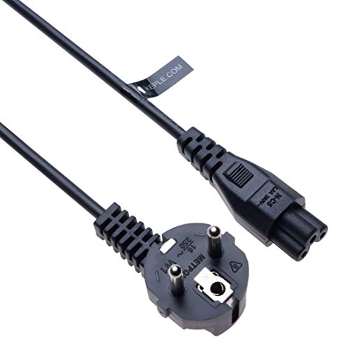 Kabel van de voeding 3 Pin AC Wandkabel C5 Cloverleaf Kabel Compatibel met LG TV 40LF6300 