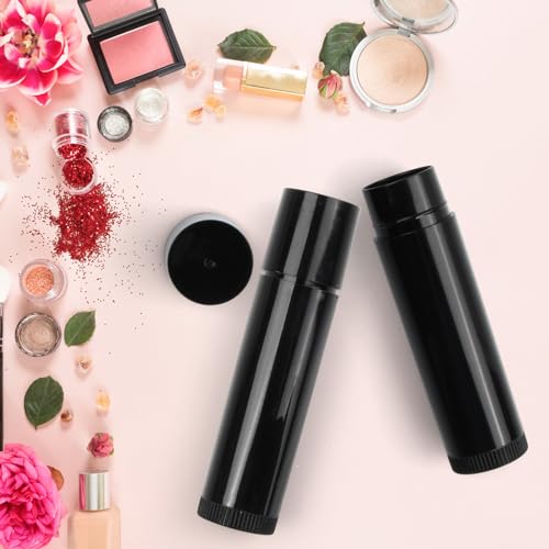 50 st 5g Lege Lipstick Plastic Lipstick Lege Lippen Care Stube, DIY Lippen, Balsem, Tubes, Lip Gloss Container, Lip Balsem, Zwart 3