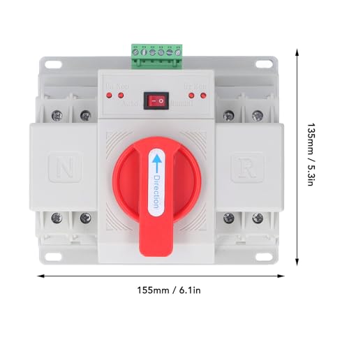 Automatische Transfer Switch voor dubbele voeding, ATS 230V 2PATS PC Auto Switching, Handmatige Automatische Operation Switch, Transfer Lever (63A)