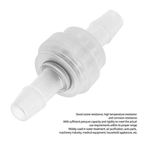 5PCs Controleer klep 6mm, Plastic Check Valve, Controleklep voor waterbehandeling, doorschijnend, 0~120°C/120~248°F 3
