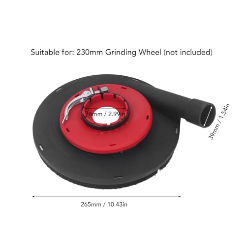 9 Inch Hoek Grinder stofhoes voor 230mm slijpwiel rood zwart PA6 Hoek Grinder oppervlak Grinding stofhoes