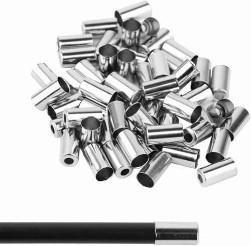 200st Silver End Caps, Brake Cable Bike End Caps,Metal Bowden Kabeleindcaps,kabeleindcaps,andcaps,brakekabels,universelefietsaccessoires,voorfiets,brakekabel