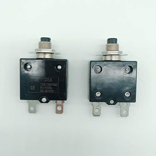 Thermische schakelaars AC 125/250V Drukknop Handmatig Reset Overload Protector Switch 5A 3