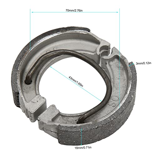 2 Stuks Set Motorfiets Achterremschoenen, Remschoten met Hoge Sterkte Vervangen voor PW50 PW 50 YZinger 1981-2009