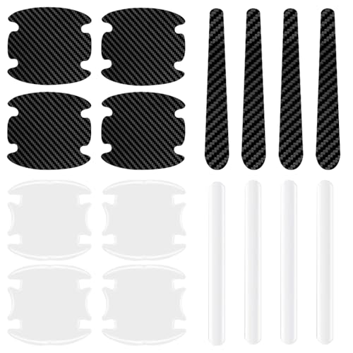 16 st. Autodeur handvat Beschermende Film Universele Auto Sterke Zelfklevende Scratch Beschermer Auto Deur Handvat Kras Beschermer Anti-Scratch Deur Side Handvat Verf Beschermer (2 Kleuren)