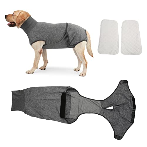 Full Body Hondenluier, Huidvriendelijk Herbruikbare wasbare honden Fysiologische kleren verminderen angst Hygiënisch voor menstratie (XXXL)