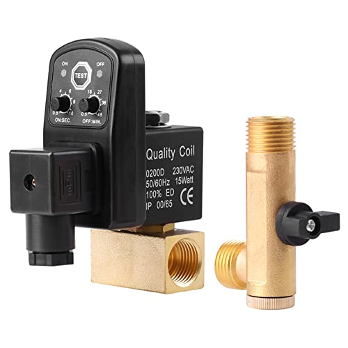 Drain Valve G1/2 DN15 Automatic Electronic Drain Valve for Condensate Management of Air Compressor (AC 230V) 3