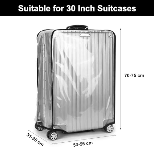 Kofferhoes 30 Inch, Koffer Beschermhoes Transparant, Beschermkoffers voor Koffers, Kofferhoes PVC, Reiskoffer Beschermhoes, Waterdicht en Stofdicht, voor thuis