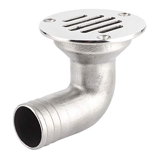 Boat Deck Drain, 316 Roestvrij staal Marine Deck Drain 90 Degree Elbow Drain 32mm voor boot Yacht boot/jacht onderdelen en accessoires