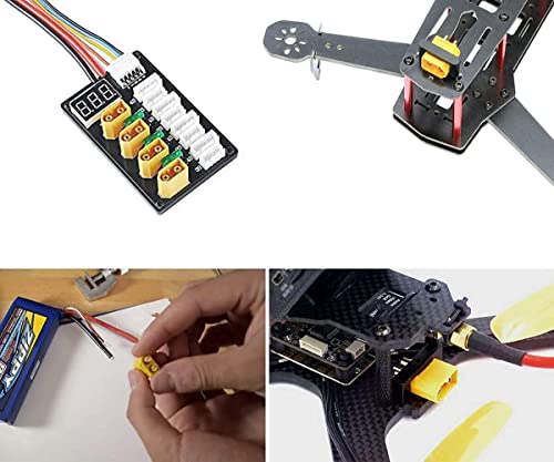 XT-60H Plug, Pack van 24, 12 Pairs XT-60 Plugs, XT-60H Batterijpluggen voor RC Lipo Batterij, Helikopter Quadcopter (12pcs XT-60H Plug + 12Pcs XT-60H Jack) Zwart 5