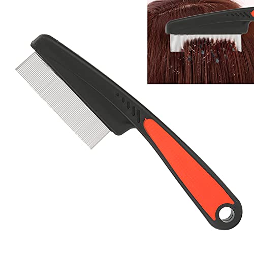 Metal Human Lice Comb Lausinator Nit Comb Extra Fijn, Net Comb Verwijdert Veilig Lice Gemaakt van roestvrij staal Extra Fijn voor baby's, kinderen, volwassenen en huisdieren, Professional Lice Comb