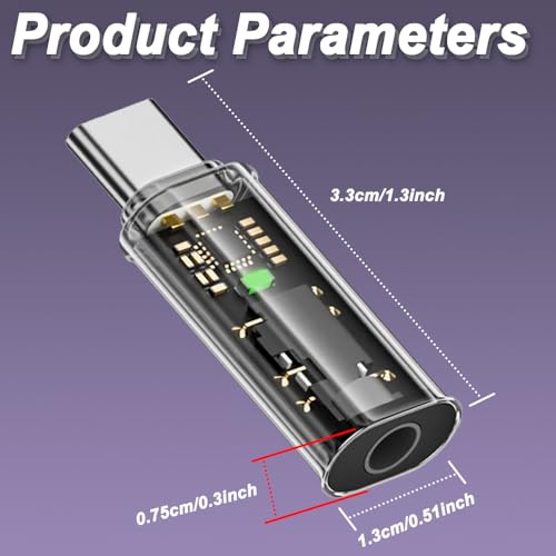 3,5mm naar USB C Magnetische audio-adapter, Type-C Man tot 3,5mm vrouwelijke hoofdtelefoon AUX Dongle Jack Compatibel met type-C apparaten (4PCS)