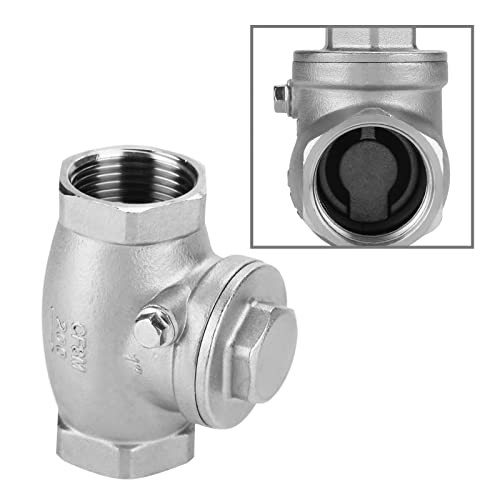 DN25 Check Valve met controleklep, 1 1/2 inch draad, roestvrij staal, WOG 200PSI, duurzaam en stevig, ideaal voor loodgieters-, water- en gassystemen 5