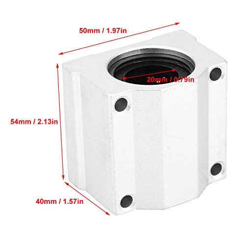 2st SC20UU 20mm lineair kogellager schuifblok, CNC lineaire kogellager, schuifblokbus, voor hoge precisie apparatuur