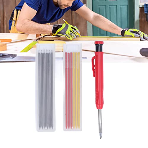 Houtbewerking Schrijven Set Carpenter Pencils met Marker Refill Lead Pencil Tool Diepe Gat Marker voor Hout Metaal Beton Tegels 3