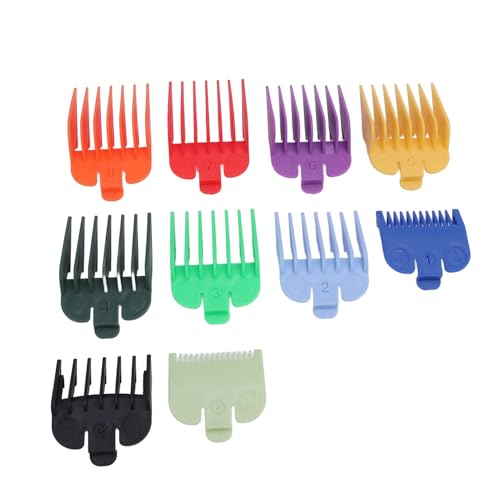 Clipper Guard Combs Hair Clipper Protectors Hair Trimmer Guards Trimmer Guard Combs 10 maten Hair Clipper Combs Gidsen Professional Kleurrijke nummer gecodeerd